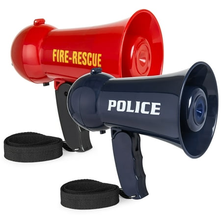 Best Choice Products Set of 2 Toy Megaphones with Siren and Volume Control,