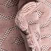 thumbnail image 4 of Unique Loom Outdoor Trellis Textured Collection Area Rug - Spatial (4' Round Pink), 4 of 7