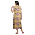 thumbnail image 4 of Moomaya Printed Short Sleeve Nightdress For Women Cotton Sleepwear Gown, 4 of 5