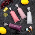 thumbnail image 4 of Clear Popsicle Mold 200 Pcs,Ice popsicle molds for Yogurt,Sealable for Summer Juice Bag,Ice Lolly Bags for Fill Juice,Popsicle Mold for Camping,Picnics,Snacks (Clear), 4 of 7