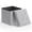 Light Gray, variant on Magshion 15" Cube Folding Ottoman with Storage, Cotton-linen Collapsible Storage Ottoman Foot Stool, for Living Room Bedroom Entryway, Navy Blue