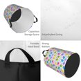 thumbnail image 2 of Balery Bear And Polka Dot Cesta de ropa redonda con asas, impermeable, independiente, para ropa, juguetes, dormitorio y familia-Medium, 2 of 6