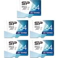 thumbnail image 1 of czcpp-64 Go Lot de 5 Carte MicroSD Haute Vitesse avec Adaptateur, 1 of 4
