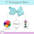 thumbnail image 3 of 3 Inch Grosgrain Bow for Little Girls- Set of 2, 3 of 5