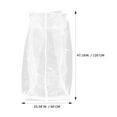 2pcs Hanging Garment Bag Clothes Rack Cover Clothing Storage Bag For