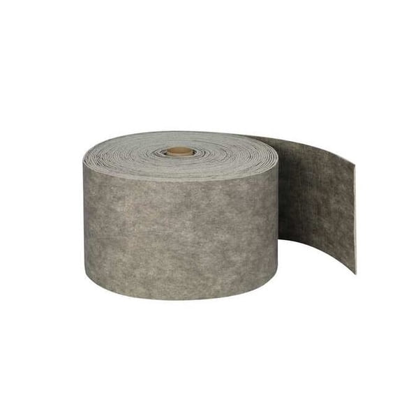 Sorbent Roll, 30 gal, 14 1/2 in x 150 ft, Universal, Gray, Cellulose