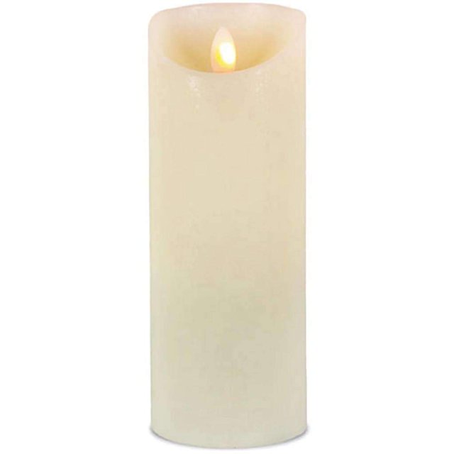 Vela LED en forma de pilar Gerson 8x3 Bisque sin perfume