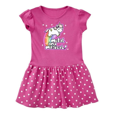 

Inktastic Metal & Magical Unicorn Gift Toddler Girl Dress