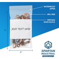 thumbnail image 2 of czcpp-- 3" X 5" Plastic Zip Bags With Writable White Block (1000 Count) 2 Mil Small Reclosable Bags for Jewelry, Buttons, Bolts, 2 of 4