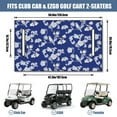 thumbnail image 3 of Beautiful Floral Pattern Golf Cart Seat Cover 51" x 31" Front Bench Protector for EZGO Club Car Yamaha Soft Material, 3 of 8