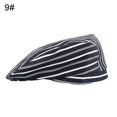 thumbnail image 1 of Strip Grid Print Unisex Beret Hat Chef Catering Cook Baker Waiter Skull Cap, 1 of 5