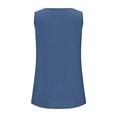 thumbnail image 6 of XIAOCHA Womens Solid Tank Top U Neck Sleeveless Curved Hem Casual Daily Blouse, 6 of 6