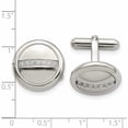 thumbnail image 3 of Stainless Steel Polished With Cz Circle Cufflinks Made In China -Jewelry By Sweet Pea, 3 of 6