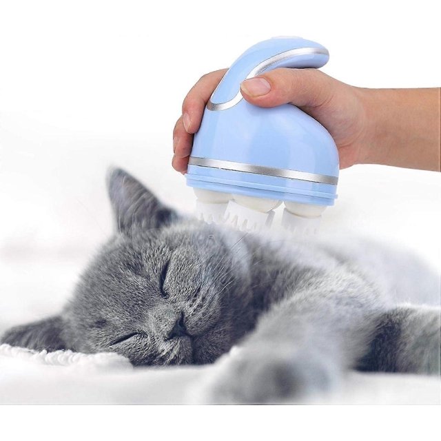Pet Scalp Massager, Portable, Smart, USB Rechargeable, Waterproof, 3D Head Massager, Cat, Automatic Massager, Head Scraper for Hair and Stress Release