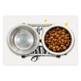 thumbnail image 1 of Dream Pet Mat for Food and Water, Dont Quit Your Daydream Positive Life Message with Yellow Shaded Stars, Non-Slip Rubber Mat for Dogs and Cats, 18" X 12", by Ambesonne, 1 of 2