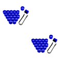thumbnail image 3 of Sidaley Paquete de 20 tapas de tuercas de rueda de coche tapa de tornillo de buje 17-21mm llantas plateadas azul 17mm chapado azul 19 mm 2piezas, 3 of 6