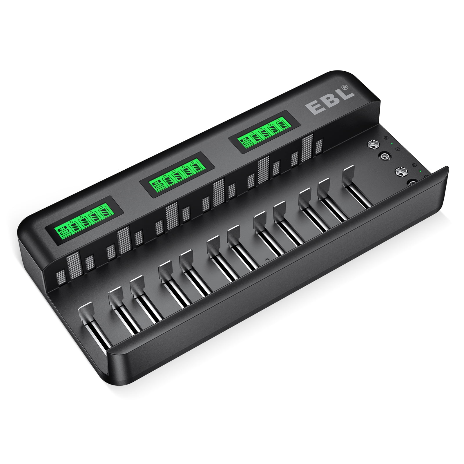 8Packs AA Rechargeable Batteries 2800mAh NiMh with 12+2 Bay AA AAA C D Ni-MH Ni-CD Battery Charger