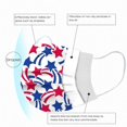thumbnail image 3 of HUGFEGWE 50Pcs Patriotic Disposable Adults Face Masks,3 Ply Protective Disposable Face Masks with 4th of July Independence Day Designs (Independence Day D) CJB91-40814, 3 of 7