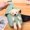 Green #2, variant on New Style Bear Canvas Bag Crossbody Bag Trendy Shoulder Bag Female INS Cute Small Bag