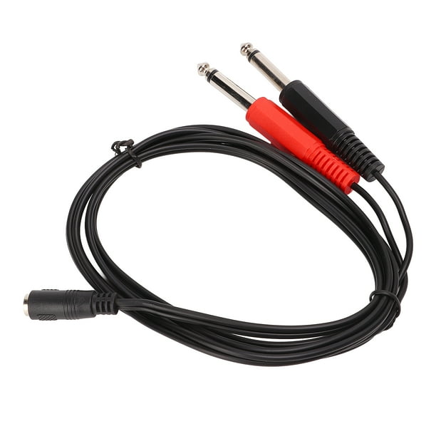Splitter Cable, Reduce Signal Loss Stereo Extension Cable Rubber Sheath