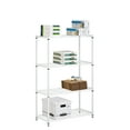 thumbnail image 3 of Honey Can Do 4-Shelf Heavy-Duty Adjustable Steel Storage Shelving Unit with 250-lb Weight Capacity, White, Basement/Garage, 3 of 4