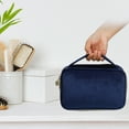 thumbnail image 7 of Unique Bargains Velvet Makeup Bag Multifunctional Cosmetic Bag for Women Suitable for Lipstick Eye Shadow Dark Blue, 7 of 7