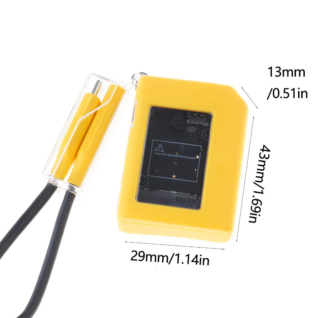 HONCLL Portable M.2 NVMe SSDs Enclosure, USB C 3.2 10Gbps Fast Speed Data Transfer for 2230 SSDs, Active Cooling System