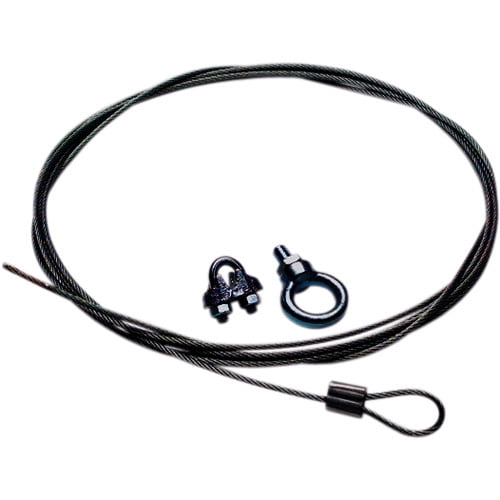 Cable Negro Bogen de 10 Pies y Abrazadera