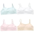 thumbnail image 2 of LYMAYTER Teens Girls Seamless Racerback Training Bras Girls Adjustable Spaghetti Straps Sports Bra S-L, 2 of 8