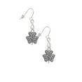 thumbnail image 3 of Delight Jewelry Silvertone Shamrock with Celtic Knot Silver tone Infinity French Earrings, 3 of 4