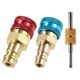 thumbnail image 1 of Adaptador de Acoplador rápido de repuesto para aire acondicionado de coche tono azul rojo dorado Unique Bargains, 1 of 7