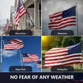 thumbnail image 4 of PHANCIR American Flag 4x6ft Outdoor US Elections, Heavy Duty USA Flag with Embroidered Stars, Durable Oxford 210D Nylon All Weather, 4 of 8