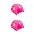 thumbnail image 1 of Billuyoard tienda de campaña para mascotas al aire libre cama plegable portátil cachorro perrera jaula impermeable pequeños perros medianos L/Rojo rosa 2Conjunto, 1 of 6