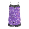 thumbnail image 5 of 2 PC Pajamas for Women Womens Sexy Valentine's Day Printing Lace Sling Sleeveless Tank Tops Splicing Shorts Casual Set qILAKOG Size L, 5 of 5