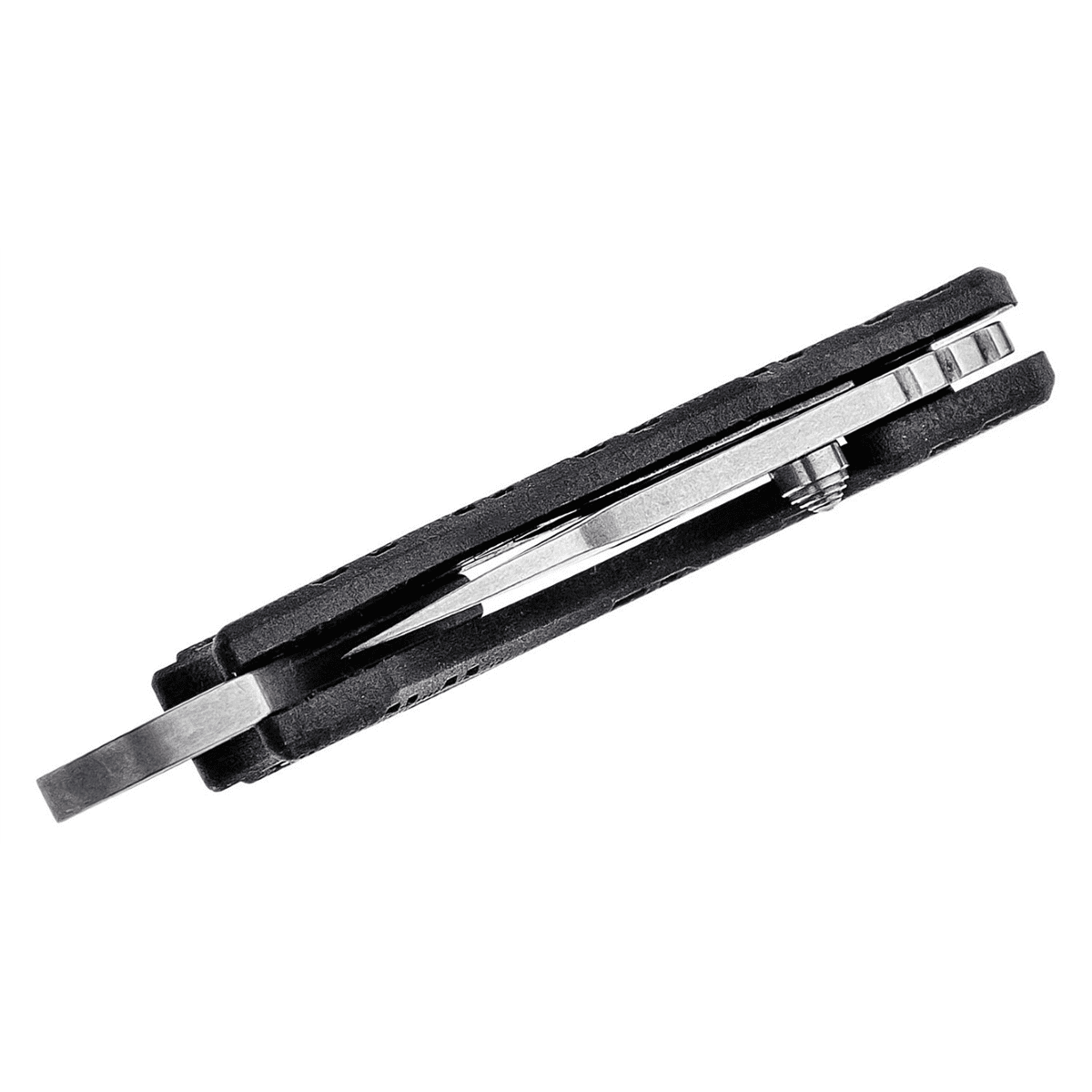 Kershaw Cinder Manual Open Liner Lock Drop Point Blade EDC Folding Pocket Knife with Stonewashed Finish - Black/Silver - 36 Piece Display