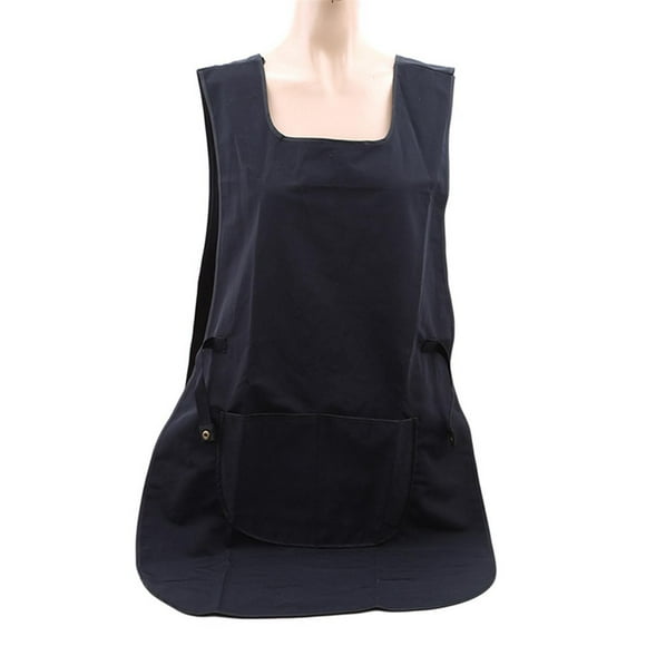 Delantal impermeable Shamjiam de estilista con bolsillo grande negro