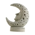 thumbnail image 3 of Quemador de incienso de resina con diseño de luna, adorno para cono y varilla para cualquier ocasión. Gris, 3 of 9