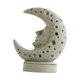 thumbnail image 3 of Quemador de incienso de luna creciente, adorno de resina para yoga y sala de estar. Gris, 3 of 9