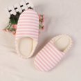 thumbnail image 3 of Women Mens Comfort Knitted Cotton Slippers Washable Flat Closed Toe Ultra Lightweight Indoor Shoes with Non-Slip Sole, 3 of 6