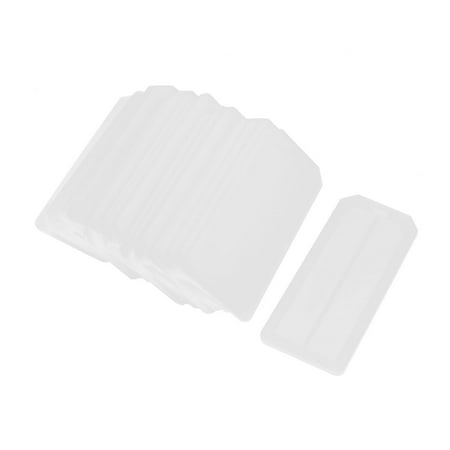 Label Maker Cables Unique Bargains 20 x Flexible Blank Wire Bundles Cable Marker Plate Label Tag 72mm x 31mm ()