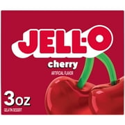 Jell-O Cherry Artificially Flavored Gelatin Dessert Mix, 3 oz Box
