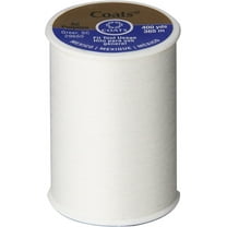 Spinrite Coats Dual Duty All-Purpose Thread 400yd, White - 1 Pack of 6 Piece