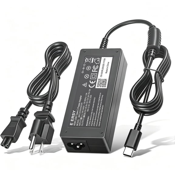 E ERSY 45W Type C USB AC Charger for HP Chromebook x360 14 14A G5 11 11A G6 G7 EE Spectre Elite x2 Laptop