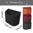 thumbnail image 3 of Car Trash Can,Compact Car Trashcan,Leakproof Car Garbage Bin,Waterproof Car Trash Bag Holder with PU Leather Design,for Back of Seat/Door,Fit for SUV, Sedans, Trucks,7.28x4.33x5.7 inch(Black), 3 of 9