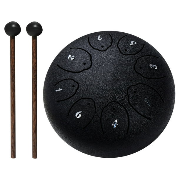 Tambor Lluvia Instrumento Handpan Lengua Acero 6 Pulgadas 8 Notas Regalo