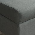 thumbnail image 4 of Noble House Causeuse de Rangement Moderne en Tissu Reyansh, Charbon, 4 of 6