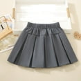 thumbnail image 6 of XEGLSBU Skirts for Girls Kids for Fall Girls Pleated Skirts for Girls Outdoor School Casual Spring Summer Wear for Ages 3 to 11 Soft and Comfortable Fit Skirts for Everyday Grey Size 5-6 Years, 6 of 9