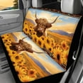 thumbnail image 3 of KUIFORTI Aztec Automobile Seat Cover Sets 4 Pcs, Highland Cow Front Seat Protector Carseat Rear Split Bench Cover Universal for Car Truck SUV Easy to Install, 3 of 7