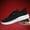 Black White, variant on LUXUR Males Trainers Closed Toe Sneakers Solid Color Shoes Soft Men Black White 9.5