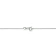 thumbnail image 4 of 10K White Gold .5mm Solid Diamond Cut Cable Chain 14 Inch, 4 of 6